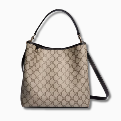 Gcc GG Emblem Medium Bucket Bag Beige