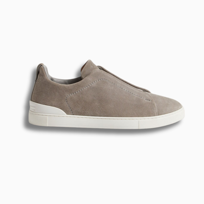 ZGN Grey Mélange Suede Triple Stitch