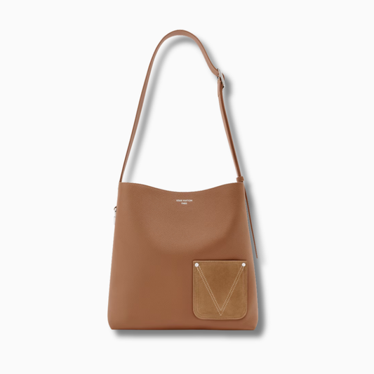 LV Bolsa Hobo Verso Marrom Tan