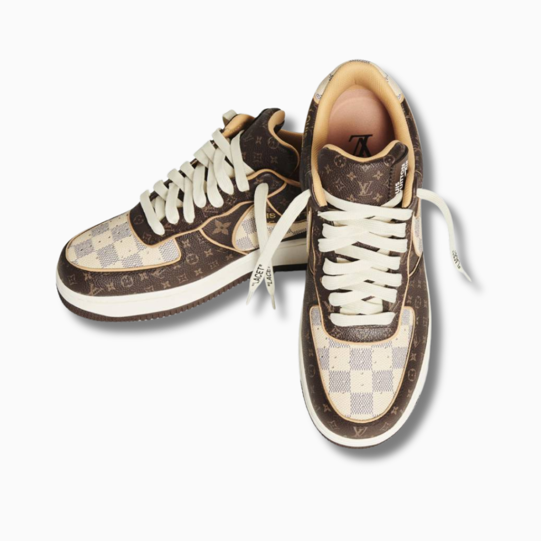 Louis Vuitton Nike Air Force 1 Low Monogram Brown Damier Azur
