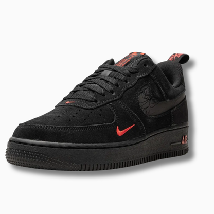 Nike Air Force 1 Low Multi-Swoosh Black Crimson