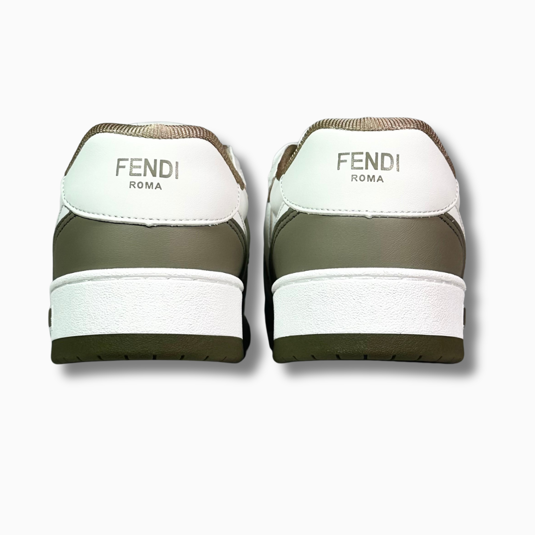 FENDI Match logo-patch Branco e Verde