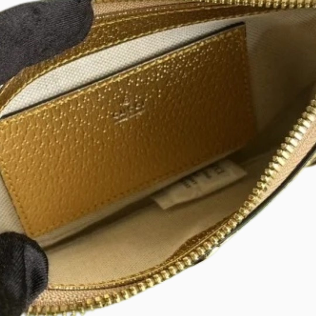 Bolsa Mini Ophidia GG Dourada
