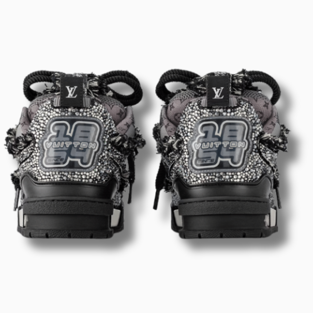 LV Skate Trainer Black Swarovski Monogran