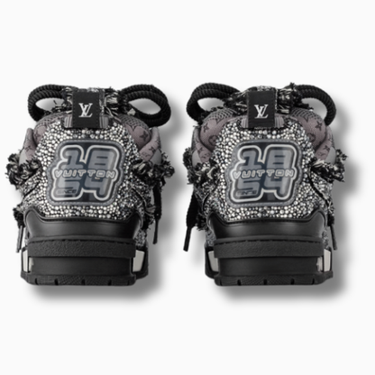 LV Skate Trainer Black Swarovski Monogran