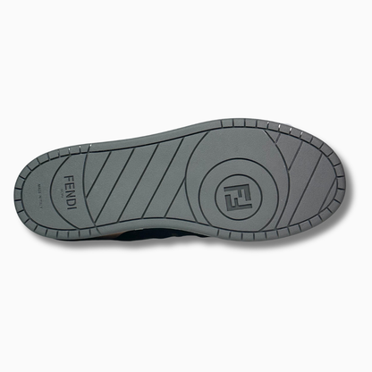 FENDI Match logo-patch Preto e Castanho