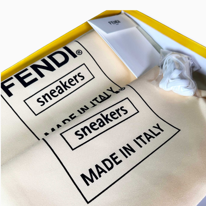FENDI Match logo-patch Branco e Verde